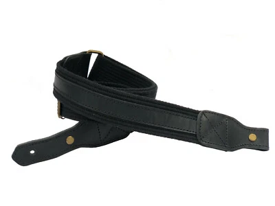 Real Leather / Canvas Shotgun Rifle Sling Strap Strip adjustable 32" - 44"  - Image 1 of 4