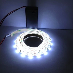 5 x Ausstellungsdisplay superheller 9V batteriebetriebener LED Streifen 0,5M - Bild 1 von 1