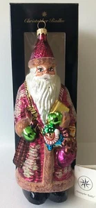 Vintage Christopher Radko Dublin Way Santa 9 Zoll irischer Christbaumschmuck aus Glas - Bild 1 von 12
