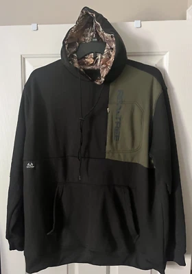 Sudadera con Capucha Realtree EDGE Para Hombres Talla XLARGE NUEVA CON ETIQUETAS Pullover Camuflado Negro y Verde Foto 1 de 3