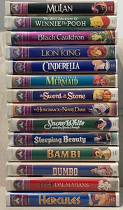 Walt Disney Masterpiece Collection VHS LOT 14 Home Video Classics Own Them Today - Bild 1 von 12