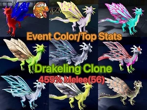 ark ascended pve Drakeling Summer/Auttmn/winter, 455% Melee(56) Ragnarok newdino - Picture 1 of 12
