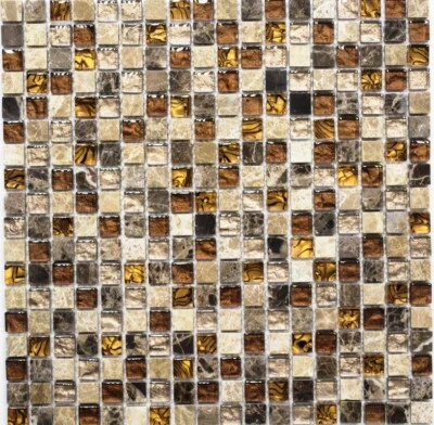 Duschrückwand Di Vetro E Pietra Naturale Mosaico Piastrelle 92-1303_F 10 Opaco - Immagine 1 di 3