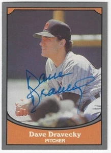 Carta autografata DAVE DRAVECKY San Diego Padres 1990 Pacific Legends #80 con/COA - Foto 1 di 1