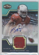 2011 Topps Triple Threads Unity Relics Emerald /50 Ryan Williams Rookie Auto RC