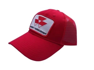 Gorra gorra sombrero de malla roja para tractor Massey Ferguson regalo - Imagen 1 de 2