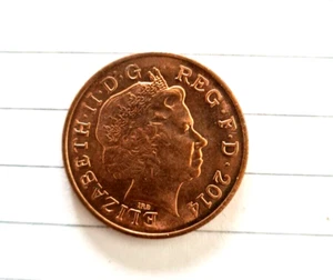 Elizabeth - I I D-G - RFG-F-D 2014 2 PENCE VEREINIGTES KÖNIGREICH ENGLISCH ALTE MÜNZE - Bild 1 von 2