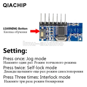 4 CH 433mhz RF Receiver Learning Code Decoder Module 433 mhz Wireless NEW - Bild 1 von 5