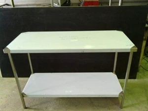 STAINLESS STEEL BENCH-1400X600X900mm GRADE 304 HEAVY DUTY FULL STAINLESS FRAME - Picture 1 of 5