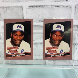 Minor League Legend Baseball Bo Jackson 2 Karten Lot - Bild 1 von 5