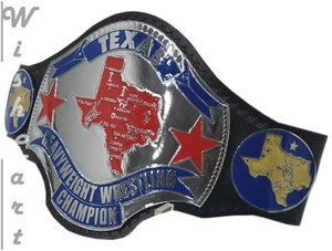 NWA Texas Heavyweight Championship Belt - Embrace the Lone Star Wrestling Legacy - Picture 1 of 3