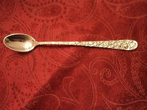 Stieff Rose Sterling Iced Tea Spoon(s) 7 1/2" No Monogram Cover