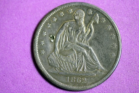 ESTATE FIND 1862 -S Seated Liberty Half Dollar!!  #J29022 Cover