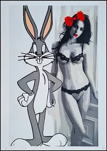 DEATH NYC * Bugs Bunny * 45 x 32 cm * signed * limited * Certificate # xx/120 - Bild 1 von 11