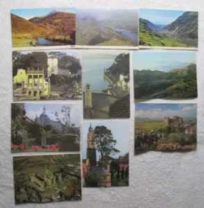 Vintage Real Color Photo Wales UK Postcards Lot Unused - Picture 1 of 5