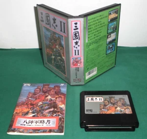 NES -- SANGOKUSHI 2 -- Boxed. Can Save! New battery. Famicom, JAPAN Game. 10799 - Picture 1 of 13