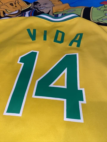 Oakland A's #14 Vida Blue SGA 1970s Throwback Jersey Xl 2008 MLB Cover