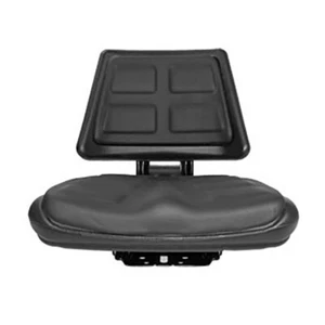 Black Universal Tractor Seat with Trapezoid Back T110BL - Picture 1 of 11