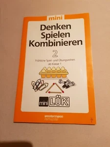 Mini Lük Übungsheft Denken, Spielen, Kombinieren 2 ISBN 9783894143329 Lernspiel - Bild 1 von 3