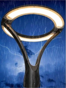 Lampione da giardino 100 watt lampada led luce naturale moderno x vialetto ip65 - Bild 1 von 7