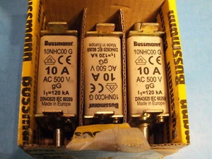 BUSSMANN 10NHC00G 10A 500VAC - Picture 1 of 4