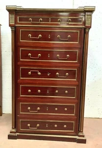 Meuble de coffre fort de style Napoléon III En acajou XX siècle - Picture 1 of 18