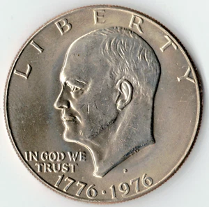 1976 D TYPE 1 CLAD EISENHOWER DOLLAR GRADES in UNCIRCULATED condition stk q 36 - Picture 1 of 5