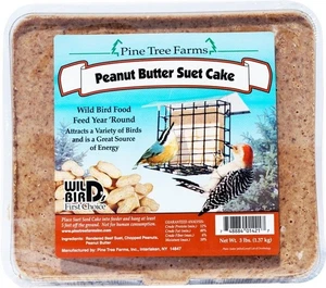 Pine Tree Farms Peanut Butter Wild Bird Suet Cake 3lbs  01421 - Picture 1 of 1