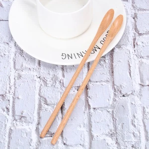 2 Stück Honig Rührstäbchen für Tee Kaffee Rührlöffel Holz Rühren - Bild 1 von 11