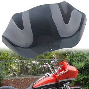 Smoke 12.5'' Wave Windshield Windscreen For Harley Road Glide FLTR 1998-2009 08 - Picture 1 of 21