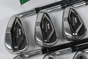 Taylormade M4 Irons / 6-PW+SW / Regular Flex Fujikura Atmos Red 6 Shafts - Picture 1 of 7