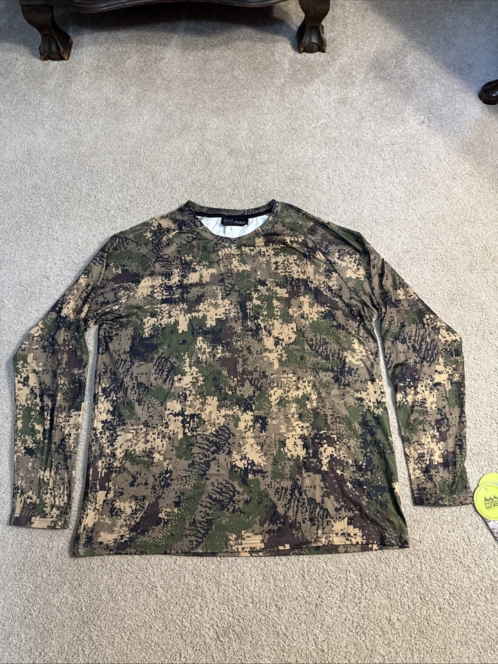 Sitka Knock off - Long Sleeve Lt Wt Crew by WFS Like Ground Forest Large - Image 1 of 4