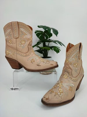 Dingo Women’s Floral Embroidered Metallic Snip Toe Cowboy Boots Size 10M - Image 1 of 4