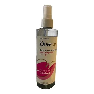 Spray de cabelo feminino Dove não aerossol fixação extra forte para brilho e controle, 9,25 oz - Imagem 1 de 2