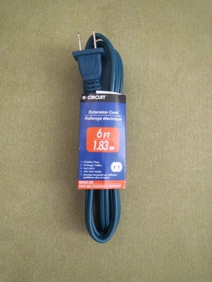 e-Circuit Yale Blue, 6 foot Extension Cord, 16/2, Indoor Use, NEW - Image 1 of 4