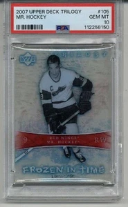 2007 Upper Deck Trilogy #175 Gordie Howe Card Red Wings PSA 10 LOW POP 10 RARE - Bild 1 von 2