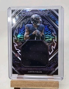 Justin Fields Patch /75 2023 Panini Obsidian - Unbreakable Memorabilia - Picture 1 of 2