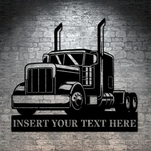 Personalized Lorry Driver Name Metal Sign. Custom Trucker Wall Decor Gift - Picture 1 of 6