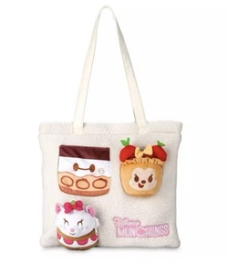 Disney Parks Munchlings Tote Bag Pile Marie Minnie Mouse Baymax Nuova con etichette - Foto 1 di 13