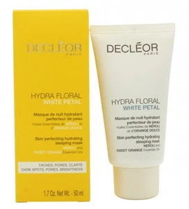 DECLEOR HYDRA FLORAL WHITE PETAL SKIN PERFECTING HYDRATING SLEEPING MASK. NEW - Picture 1 of 2