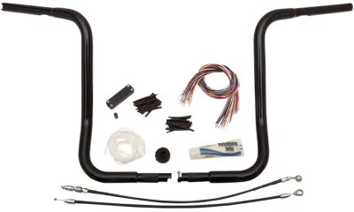 Fat Baggers 1-1/4 pol. Kit de guidão EZ Install com guidões superiores redondos - Brilho  - Imagem 1 de 3