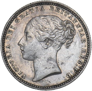 Chelín 1868 (Die no. 27) - Moneda de plata británica Victoria - Muy bonita - Imagen 1 de 2