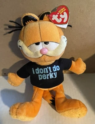 Camisa Garfield Ty Peluche I Don’t Do Alegre Gran Forma Usada Foto 1 de 4