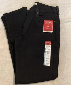 Pantalones de mezclilla negros Levi Strauss Signature Slim Ultimate Flex para hombre 33x30 nuevos - Imagen 1 de 2
