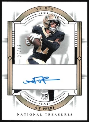 2023 Panini National Treasures AT PERRY Rookie Auto /49 - Image 1 of 2