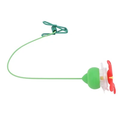 Sombrero Colibrí Alimentador Lindo Flor Flexible Tallo Primer Plano Vista Sombrero Clip Foto 1 de 4