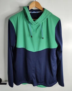 Zero Restriction Tyson Hoodie Mens Medium Performance Green Blue Long Sleeve - Picture 1 of 4