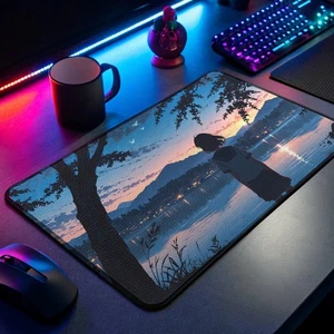Serene Landschaft Anime Schreibtischunterlage - Ideal für Gamer, Künstler & Studenten - Bild 1 von 4