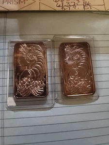 2 Stück - Vintage 1980er PAMP Suisse Lady Fortuna Chiasso 1oz Feinsilberbarren - Bild 1 von 3