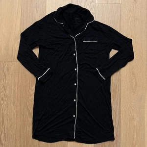Stars Above Shirt Dress Women’s XS Black Long Sleeve Button Sleepwear Loungewear - Picture 1 of 8